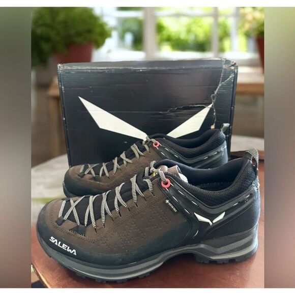Salewa Mountain Trainer 2 GTX Mountaineering Shoes Black/Bungee Cord Size 9.5 EU - Picture 5 of 12
